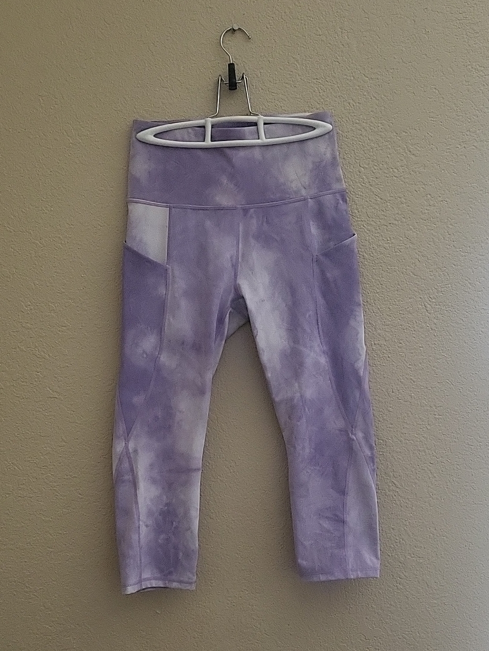 Women's  Purple Tie-Dye Active Leggings